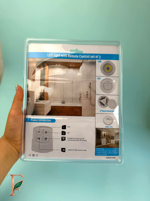 چراغ زیر کابینتی ریموتدار 3in1 اورجینال | پک 3 عددی