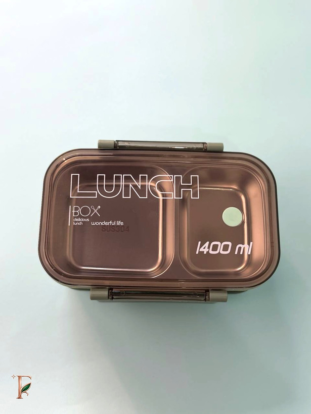لانچباکس دو طبقه 1400 میلیلیتری اورجینال | ظرف غذا ضدنشت و مناسب حمل روزانه