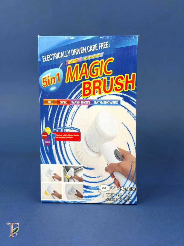 فرچه شستشوی شارژی 5 کاره Magic Brush اورجینال | مناسب نظافت سطوح مختلف